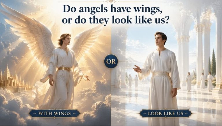 Do angle have a wing or the look like us