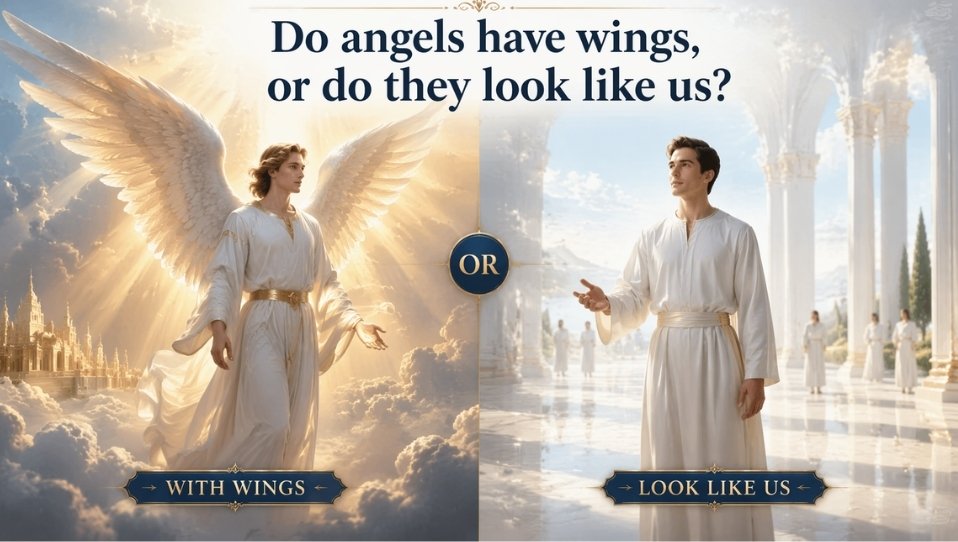 Do angle have a wing or the look like us
